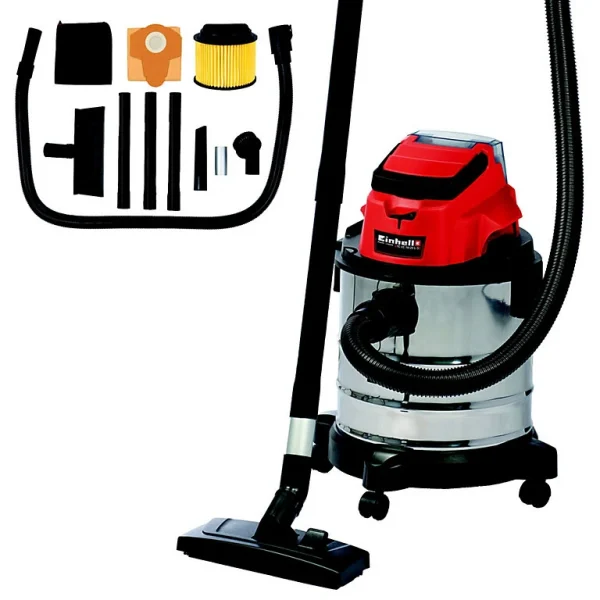 Castorama Aspirateur Eau Et Poussière Einhell TC-VC 18/20 Li S–Solo (sans Batterie) beauté 1