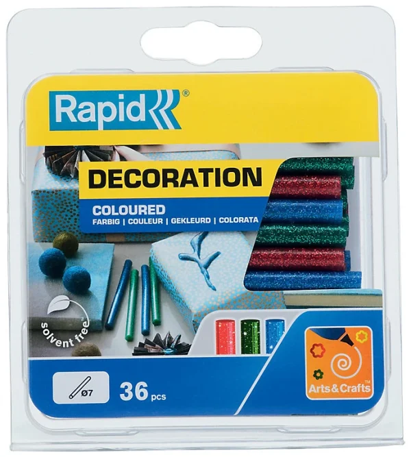 Castorama Bâton De Colle Pailletée Pour Décoration Ø7mm X 94mm, Lot De 36 X 3 Couleurs (rouge, Bleu, Vert) shopping pas cher 1