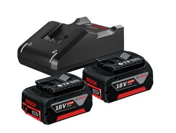 soldes Castorama Batterie Bosch 18V – 2×4.0Ah + Chargeur GAL 18V-40 1