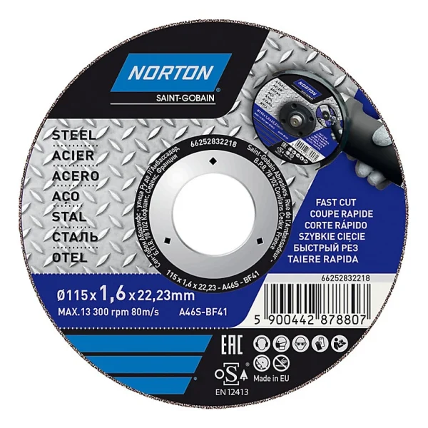 Castorama Disque De Coupe Métal Norton 115×1,6×22,2 mm grossiste en ligne 1