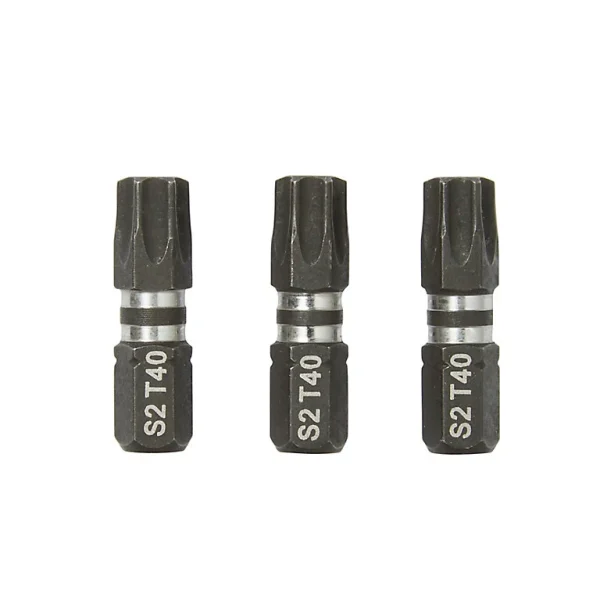 pas cher marque Castorama Embout De Vissage Torsion Impact TX40 25 mm Erbauer – 3 Pièces 1