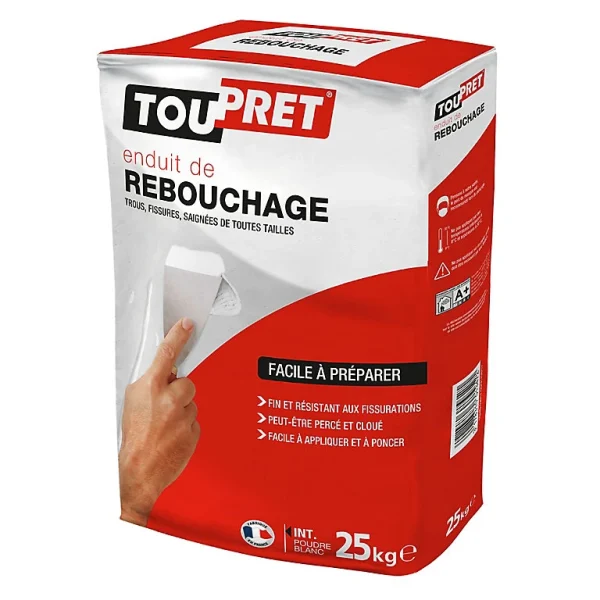 soldes pas cher Castorama Enduit De Rebouchage Poudre Blanc Toupret 25kg 1