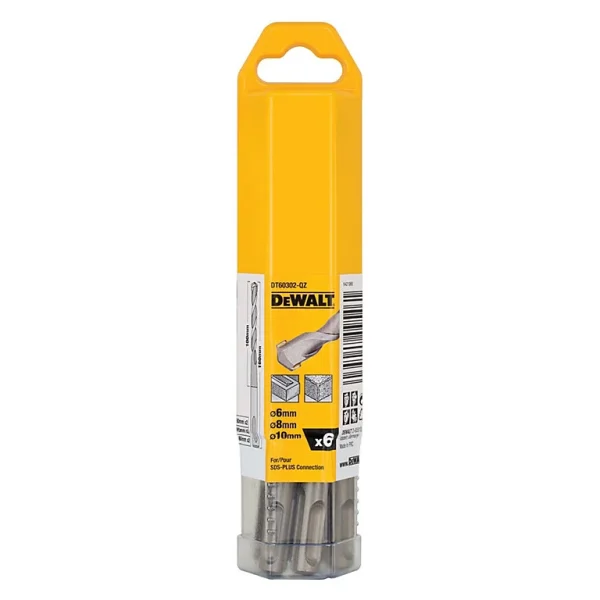Castorama Foret SDS-PLUS DeWalt DT60302-QZ, 6 Pièces Retour gratuit en magasin. 1