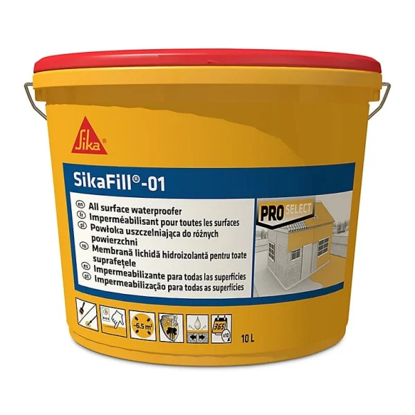 Castorama Imperméabilisant Toutes Surfaces Blanc Sikafill-01 Sika 10 L mode 1