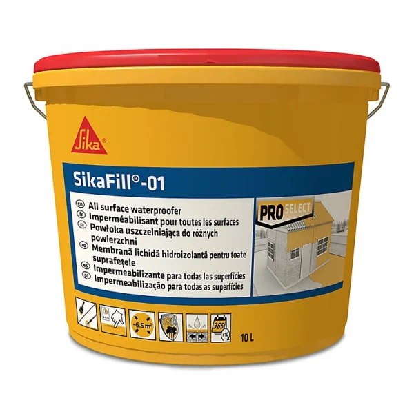 Castorama Imperméabilisant Toutes Surfaces Gris Sikafill-01 Sika 10 L vente à bas prix 1