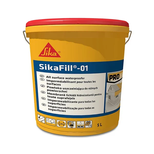 Nouveau Castorama Imperméabilisant Toutes Surfaces Gris Sikafill-01 Sika 5 L 1