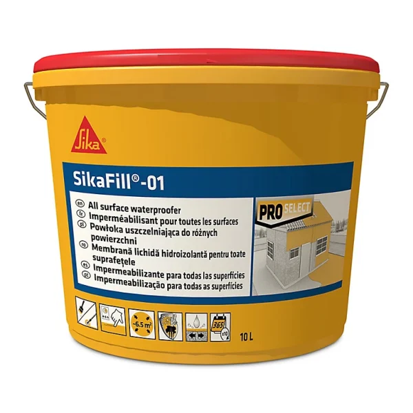 Vente Castorama Imperméabilisant Toutes Surfaces Rouge Sikafill-01 Sika 10 L 1