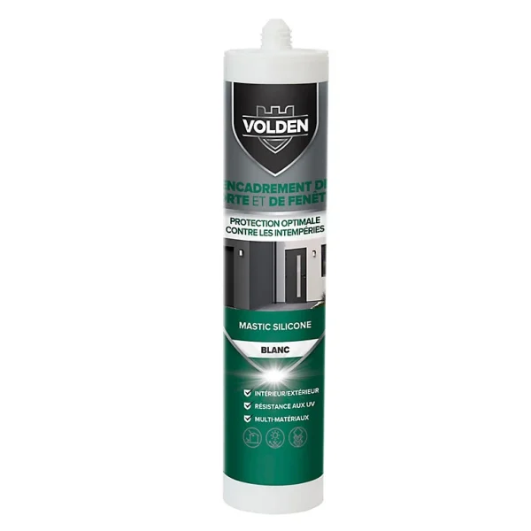 exclusivement disponibles Castorama Mastic Silicone Porte Et Fenêtre Volden Blanc 280ml 1