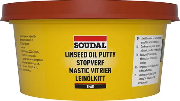 Castorama Mastic Vitrier Soudal Acajou 500g pas cher 1