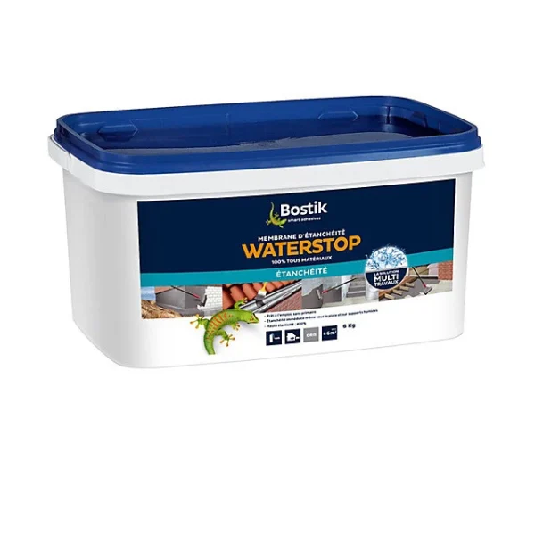 Castorama Membrane D’étanchéité Bostik Waterstop – Direct Sans Primaire Gris 6 Kg mode pas cher 1