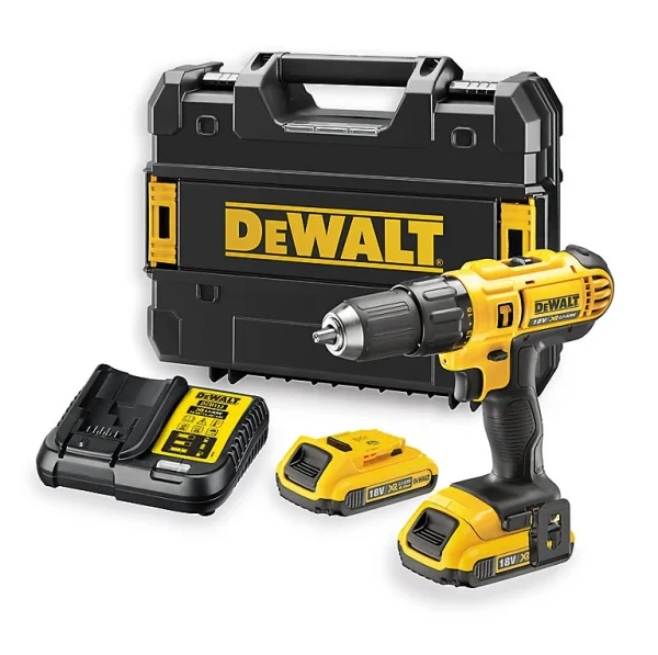 magasin Castorama Perceuse à Percussion Sans Fil Dewalt DCD776D2-QW 18V – 2x2Ah 1