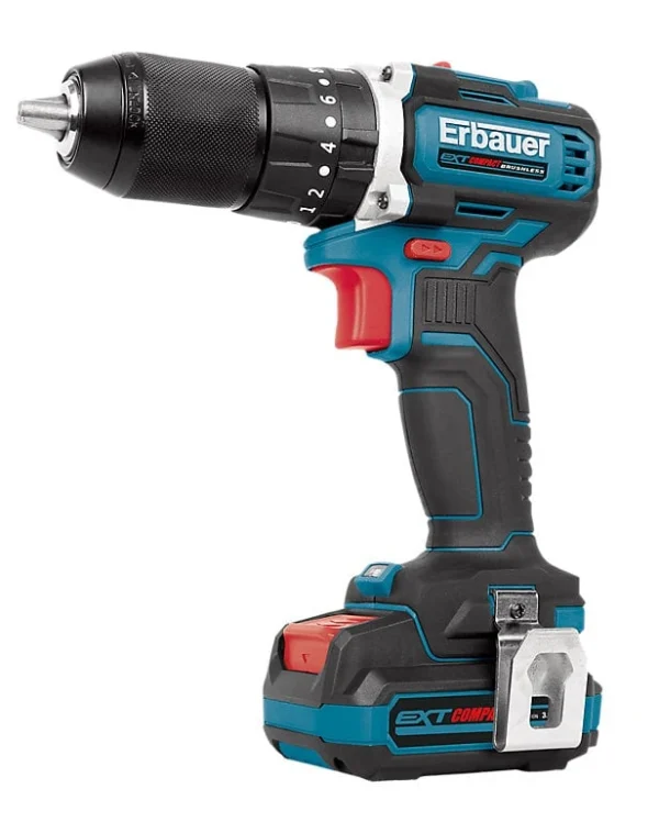 boutiqued en ligne Castorama Perceuse à Percussion Sans Fil Erbauer ECD12-Li-2 12V – 3AH 1
