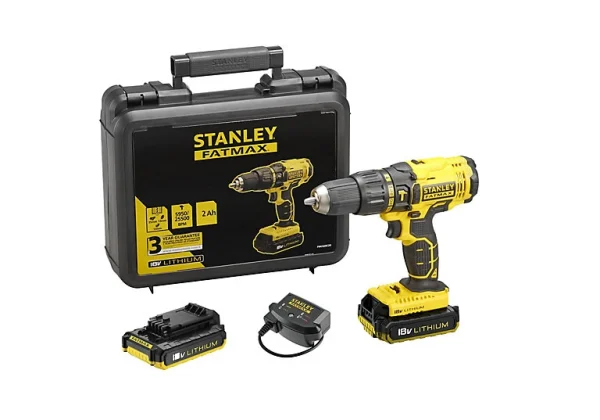 Distributeur Officiel Castorama Perceuse à Percussion Sans Fil Stanley Fatmax FMC626D2K 18V – 2Ah 1
