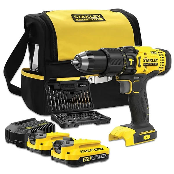 Boutique Castorama Perceuse Visseuse Sans Fil à Percussion Stanley Fatmax SFMCD711DSA 18V – 2x2Ah 1