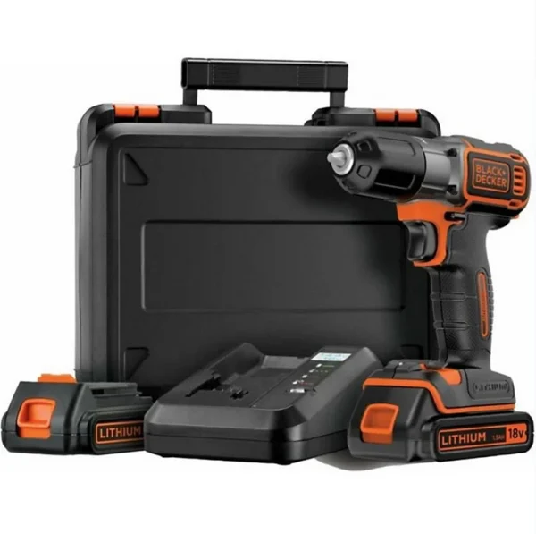 nouveau produit Castorama Perceuse-visseuse Sans Fil Black & Decker Autosense ASD18KB 18V – 2×1.5Ah 1