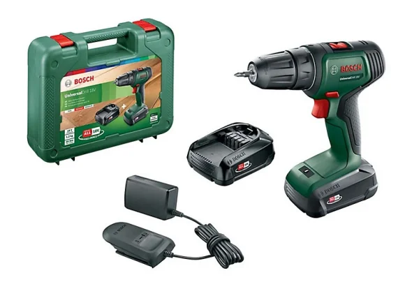 qualité supérieure Castorama Perceuse Visseuse Sans Fil Bosch Universaldrill 18V – 2x2Ah 1