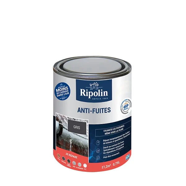 grossiste Castorama Revêtement Anti-fuites Multi-supports Extérieur Gris Ripolin 0,75L 1
