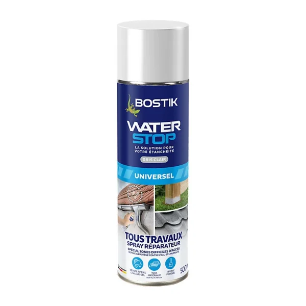 Castorama Spray Réparateur Bostik Waterstop Tous Travaux 500 Ml marque moins cher 1