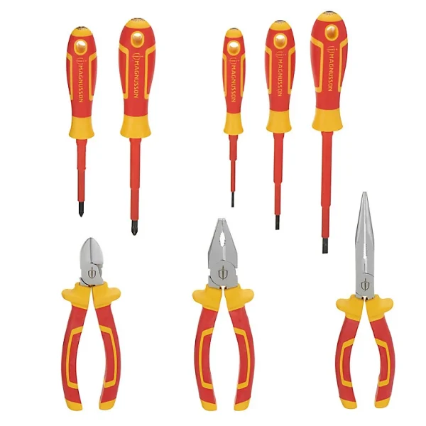 vente en ligne pas cher Castorama Tournevis Et Pinces VDE Magnusson – 8 Pièces 1