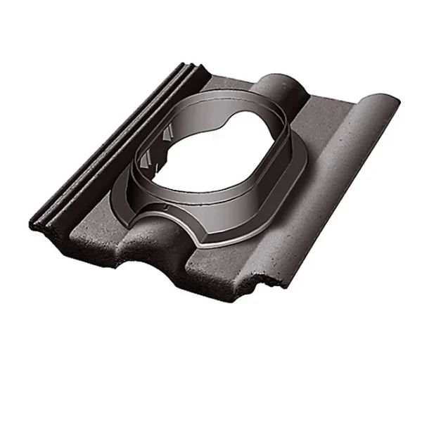 vente en ligne pas cher Castorama Tuile à Douille Universelle ø 110 à 150 Double Romane Noir 1